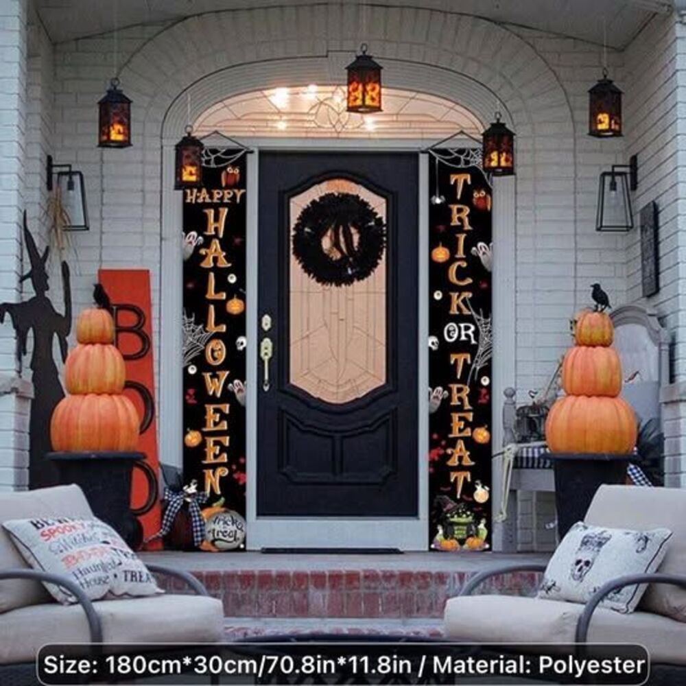 Happy Halloween Trick or Treat Banners Brand New 12X71